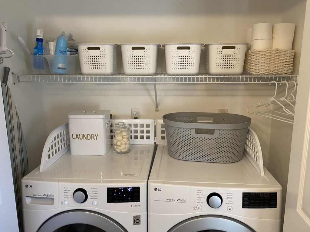 Laundry room organization after